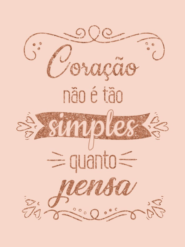 CORAÇÃO NÃO É SIMPLES