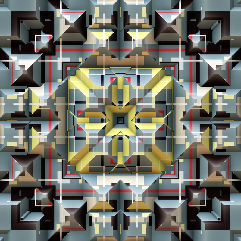 ARTE FUTURISTA MANDALA 3D