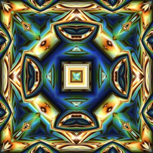 ARTE FUTURISTA 3D MANDALA CRISTAL
