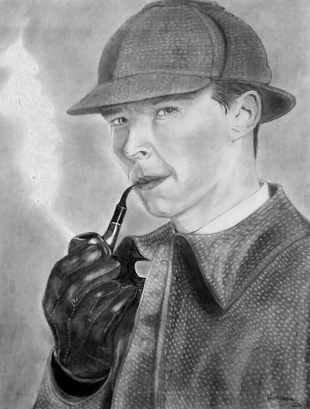 RETRATO SHERLOCK HOLMES