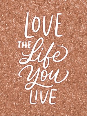 LOVE THE LIFE YOU LIVE