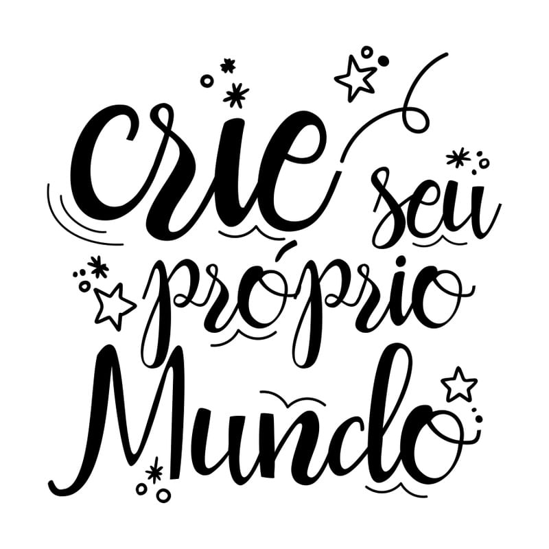 CRIE SEU PRÓPRIO MUNDO FORMATO QUADRADO