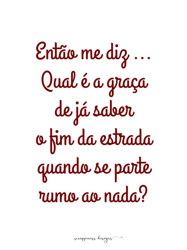 FIM DA ESTRADA