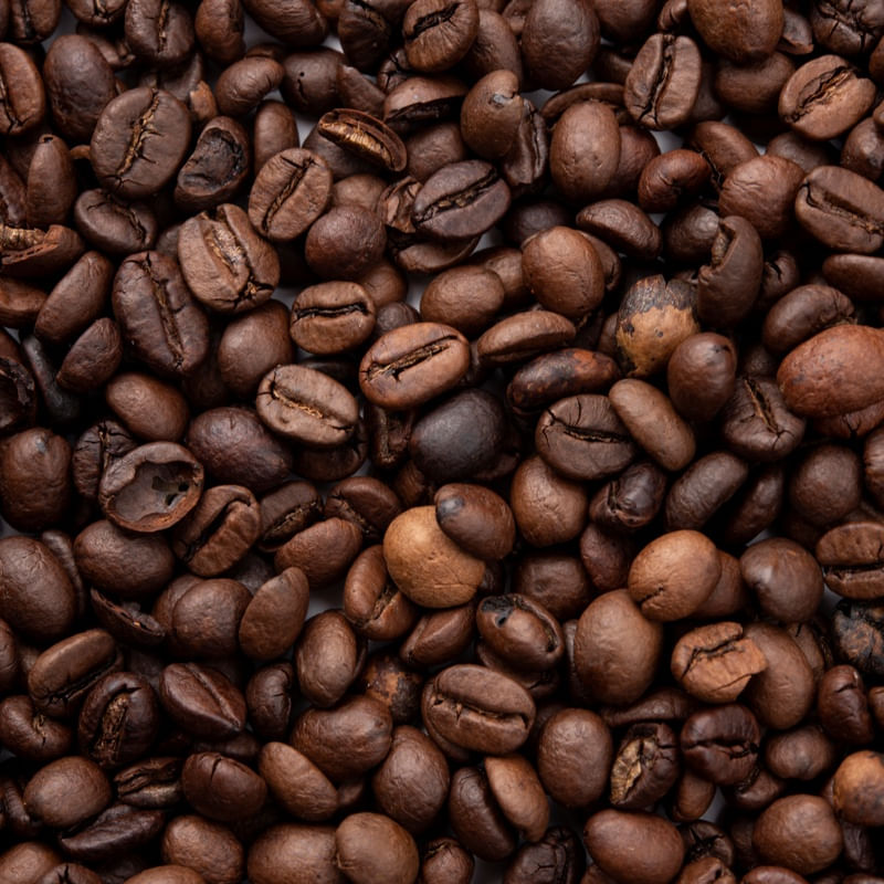 GRÃOS DE CAFÉ QUADRADO