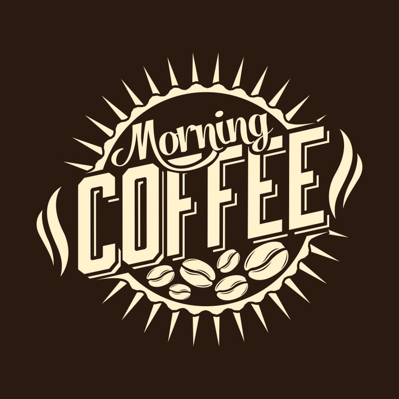 MORNING COFFEE SQUARE BROWN