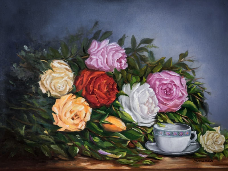 COLORED ROSES