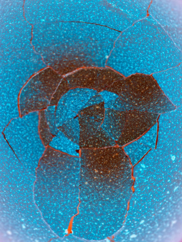 CRATERA AZUL E ROSA