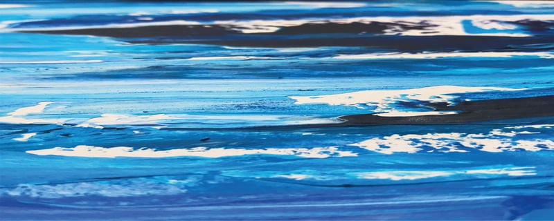ABSTRACT BLUE LINES