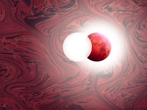 ECLIPSE VENEZIANO - BRANCO, LUA ROSA