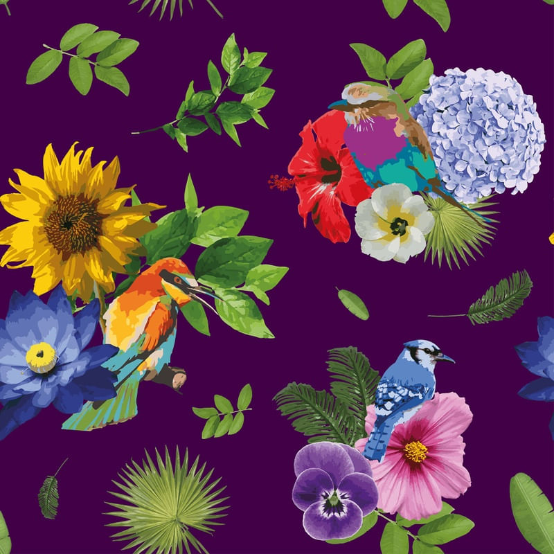 FLORAL E PÁSSAROS 2