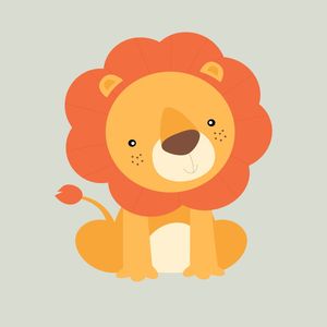 ARTE INFANTIL SAFARI LEÃO