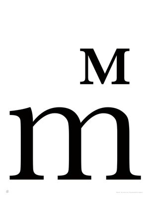 ALFABETO BASKERVILLE - M
