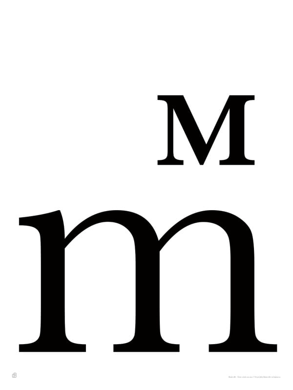 ALFABETO BASKERVILLE - M