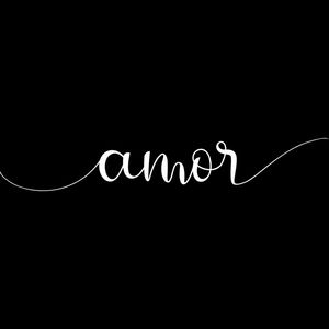 AMOR FUNDO PRETO QUADRADO