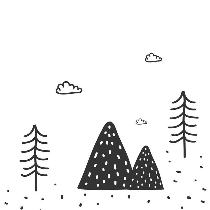 ARTE INFANTIL MONTANHAS NÓRDICAS