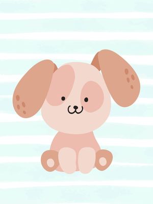 ARTE INFANTIL CACHORRINHO BABY