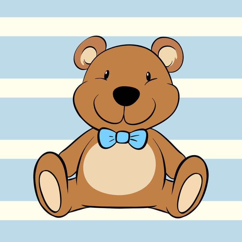 ARTE INFANTIL URSO BRINQUEDO