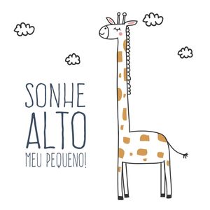ARTE INFANTIL GIRAFINHA SONHE ALTO