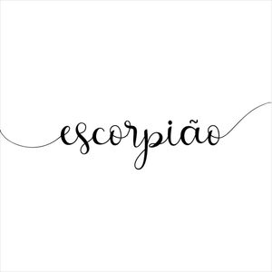 SIGNO ESCORPIÃO FUNDO BRANCO QUADRADO
