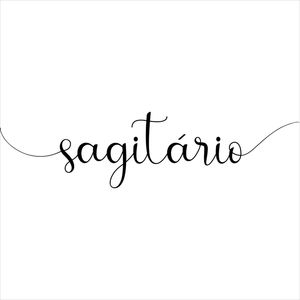 SIGNO SAGITÁRIO FUNDO BRANCO QUADRADO