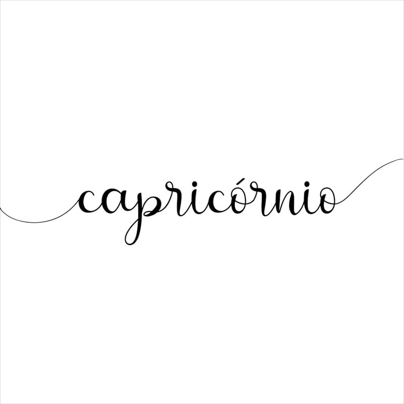 SIGNO CAPRICÓRNIO FUNDO BRANCO QUADRADO