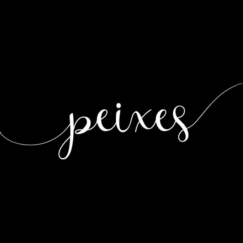 SIGNO PEIXES FUNDO PRETO QUADRADO