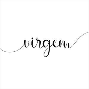 SIGNO VIRGEM FUNDO BRANCO QUADRADO
