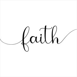 FAITH WHITE SQUARE