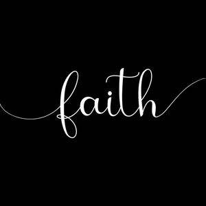 FAITH BLACK SQUARE