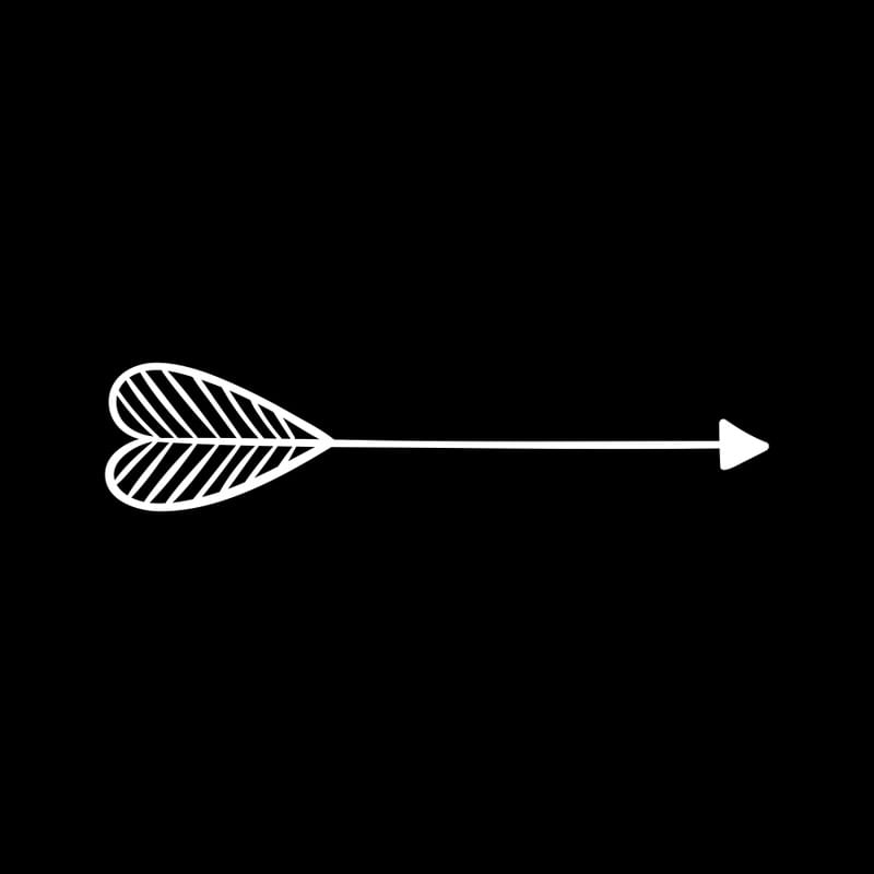 ARROW LOVE BLACK SQUARE