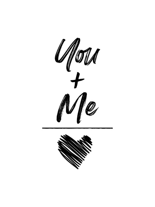 YOU AND ME IS LOVE