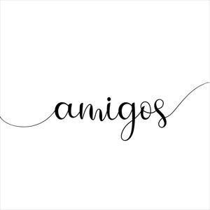 AMIGOS FUNDO BRANCO QUADRADO