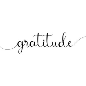 GRATITUDE SQUARE WHITE