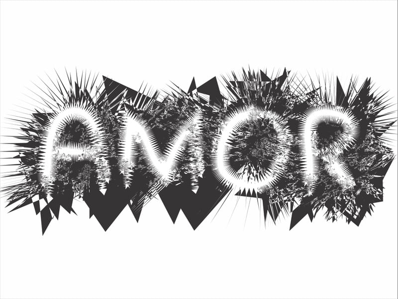 AMOR ABSTRATO PRETO E BRANCO