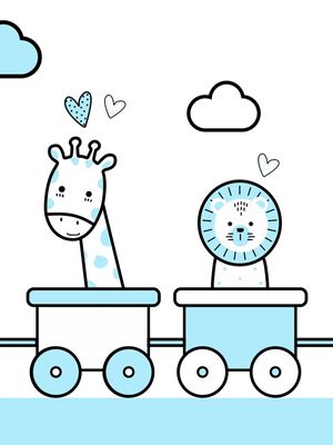 TRENZINHO ANIMAIS QUARTO INFANTIL PARTE 02 DE 05