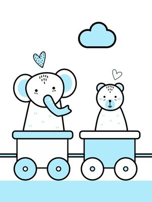 TRENZINHO ANIMAIS QUARTO INFANTIL PARTE 03 DE 05