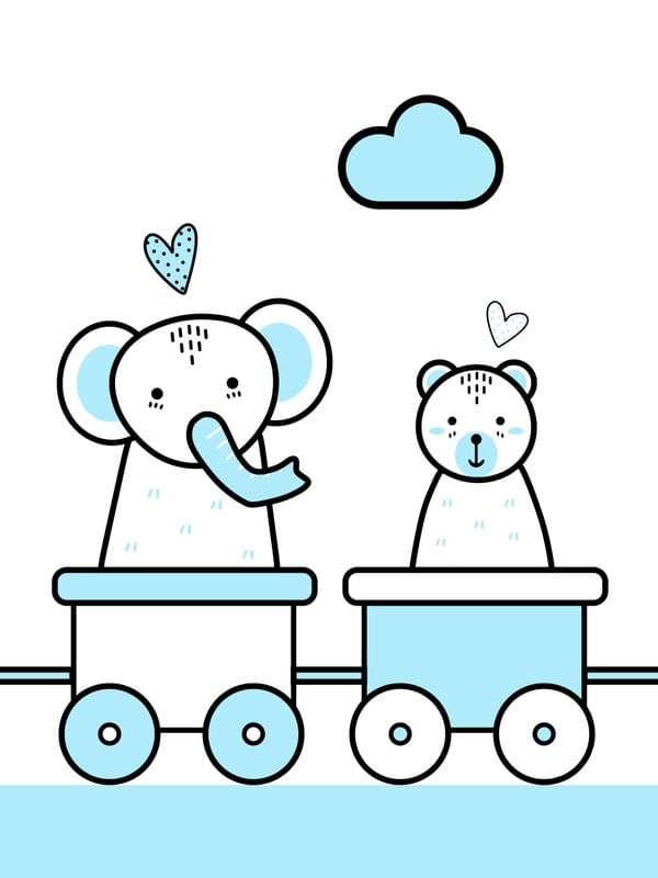 TRENZINHO ANIMAIS QUARTO INFANTIL PARTE 03 DE 05