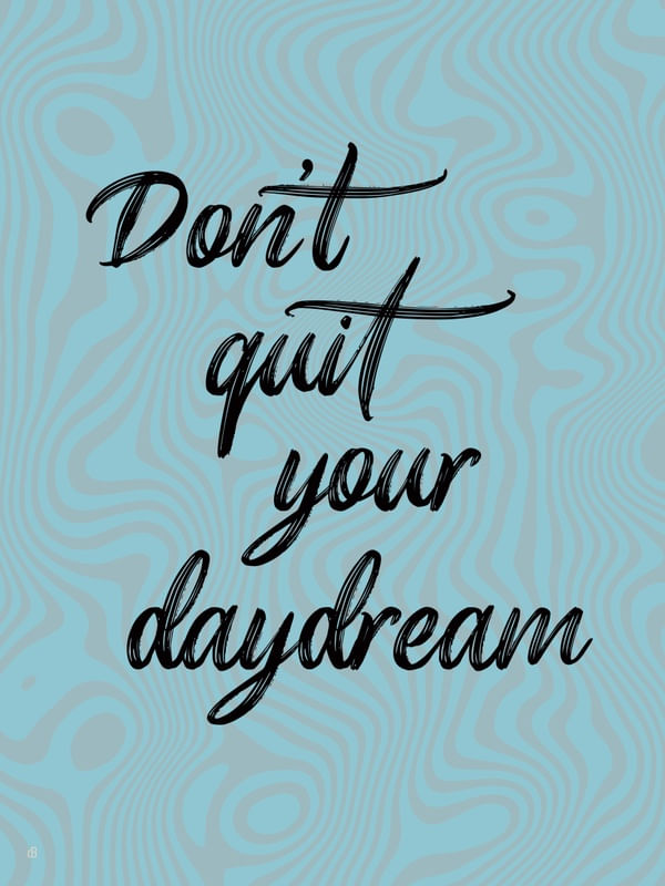 DON'T QUIT YOUR DAYDREAM