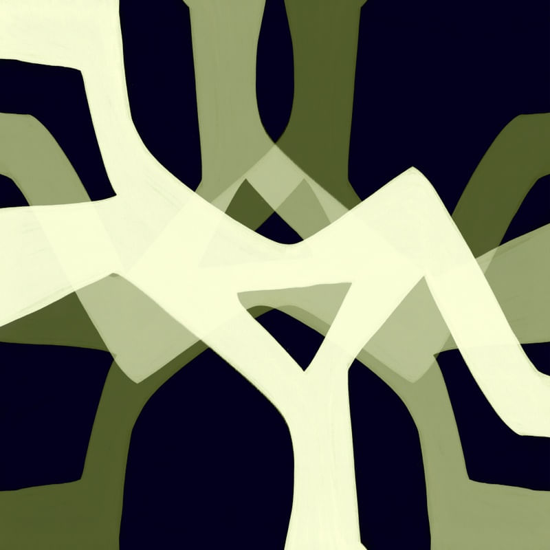 FORK IN THE ROAD 7, OLIVE GREEN BLACK