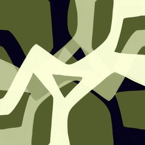 FORK IN THE ROAD 8, OLIVE GREEN BLACK