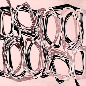 ORBIT 6, BLUSH PINK BLACK