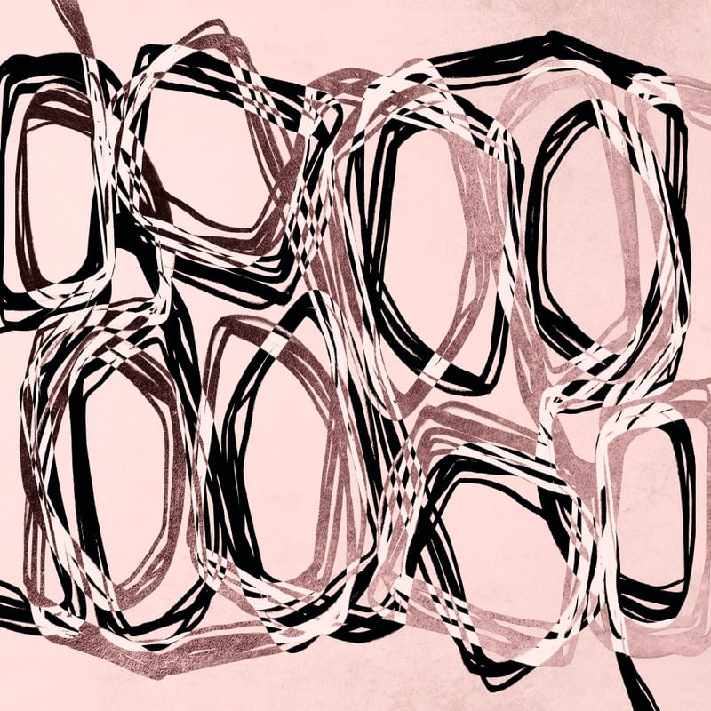 ORBIT 6, BLUSH PINK BLACK