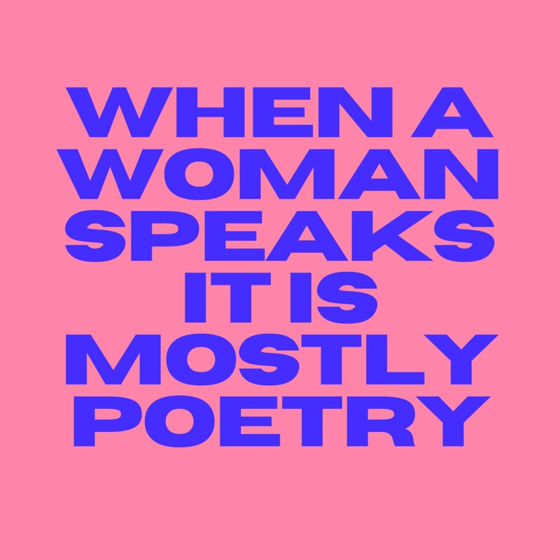 WHEN A WOMAN SPEAKS