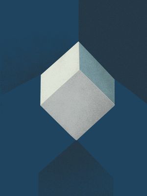 CUBO FUNDO AZUL