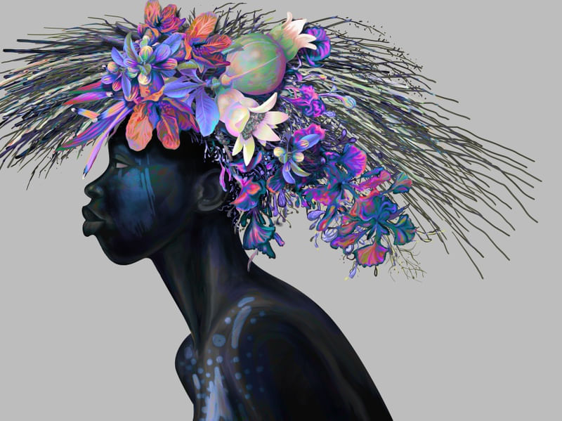 MENINO COM FLORES XXI