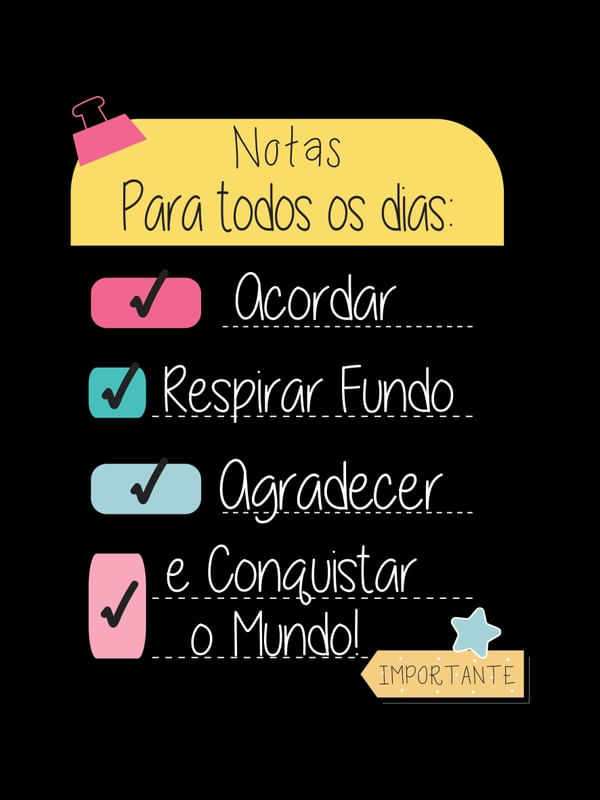 NOTAS PARA TODOS OS DIAS
