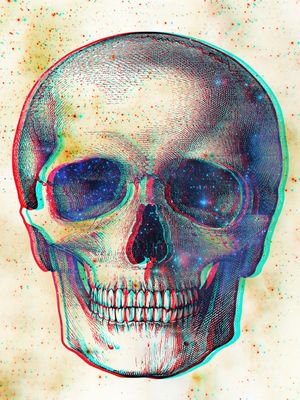 SPACE SKULL 3D 2