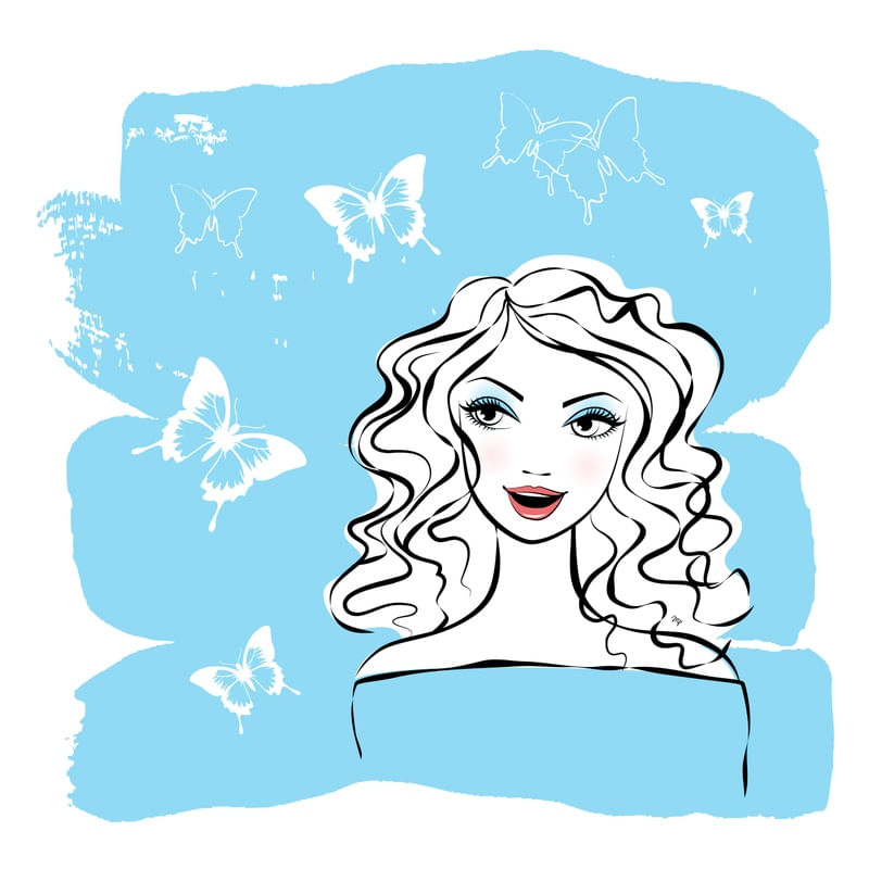 BLUE BUTTERFLIES