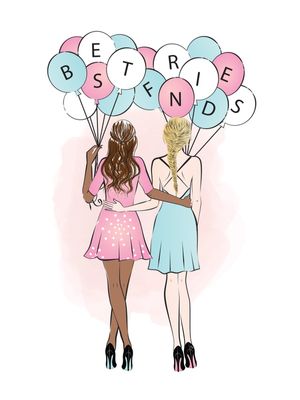 BEST FRIENDS WITH BALLOONS