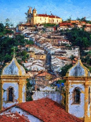 LADEIRA ENTRE IGREJAS, OURO PRETO, MG